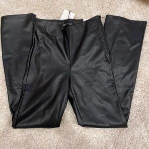 Zara faux leather pants